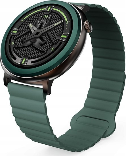 Smartwatch HiFuture Aurora HSSW11DG, 1.43" AMOLED, IP68, jeshile