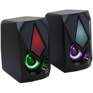 Altoparlantë gaming Spacer 2.0, 6W RMS, LED, të zinj