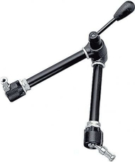 Krah fleksibil fotografik Manfrotto 143 Magic Arm Kit, komplet me bazament dhe kapëse, metalik, i zi