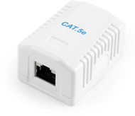 Gembird приклучок, Cat5e, бела
