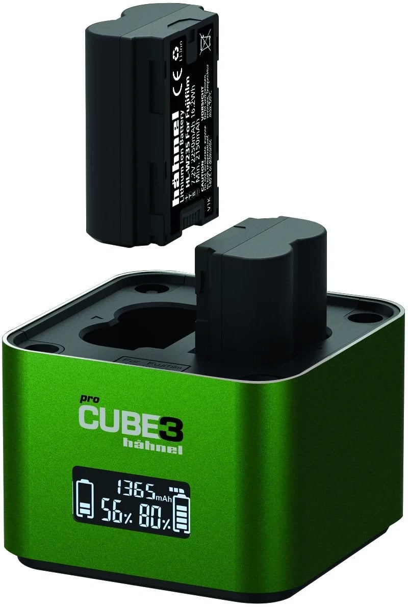 Karikues baterie Hahnel ProCube 3, për Fujifilm NP-W126S NP-W235, USB C, gri