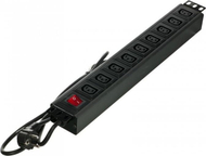 Zдолжувач електричен Alantec A LAN PZ011, 9x C13, кабел 1.8 m, црн
