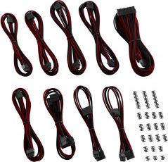 Сет кабли CableMod ZUAD-1022, ModFlex, за Corsair RM RMx, црно црвена