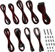 Set kabllosh CableMod ZUAD-1022, ModFlex, për Corsair RM RMx, zi kuqe