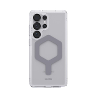 Kuti mbrojtëse UAG Plyo Pro për Galaxy S25 Ultra, magnet, Ice Silver