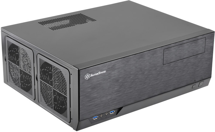 Kasë SilverStone GD09B Grandia, e zezë