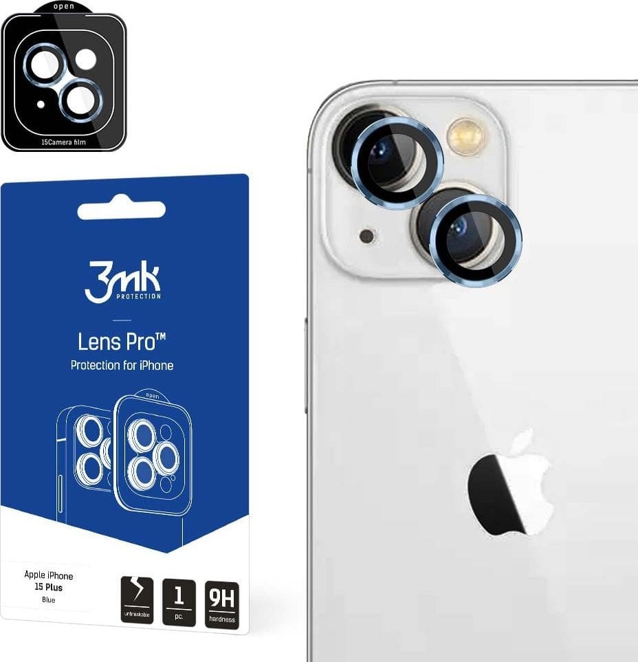 Mbrojtës lente 3mk Lens Protection Pro, për iPhone 16 16 Plus, i zi