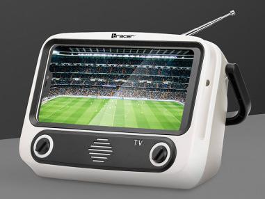 Mbajtëse telefoni Tracer TV79, altoparlant Bluetooth 5W, 1200mAh, retro, e zezë