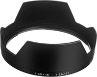 Kapelë objekti Zeiss për 18mm f/3.5 ZF ZK, 21mm f/2.8 ZF ZK, e zezë