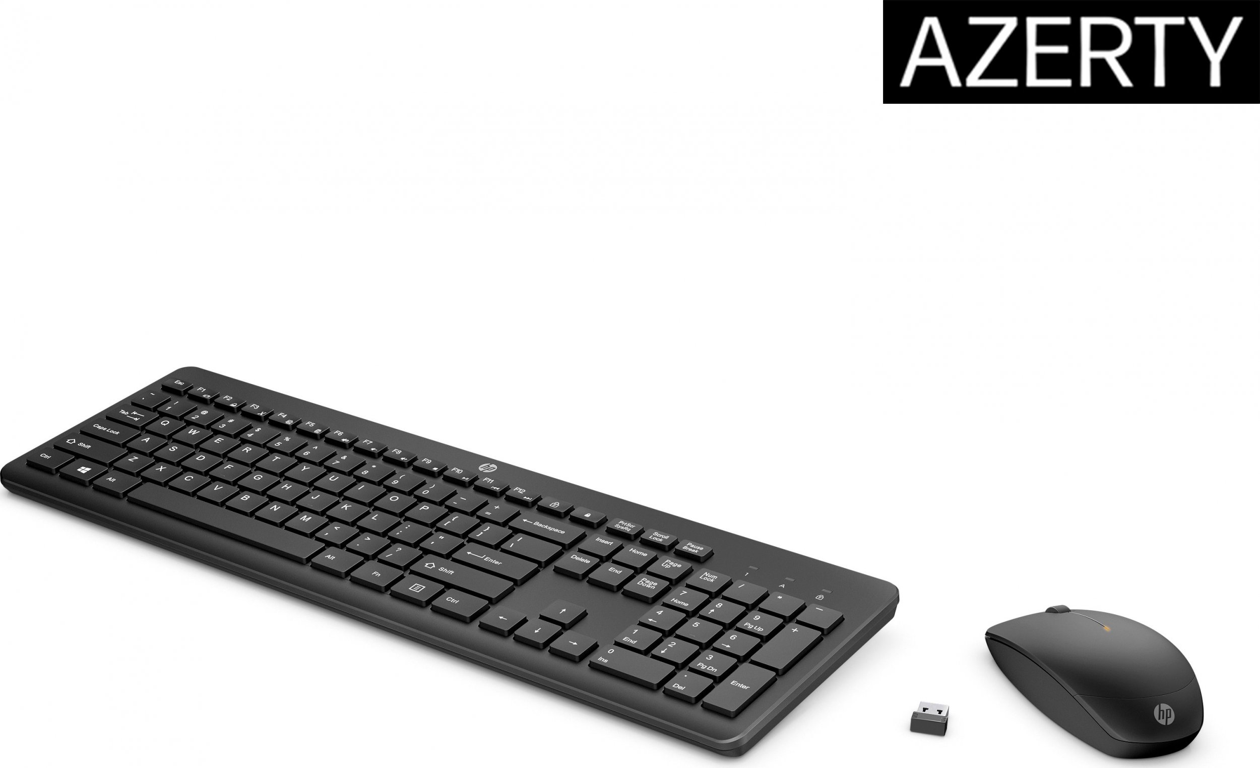 Set tastierë dhe maus HP 230, wireless 2.4 GHz, 1600 DPI, i bardhë