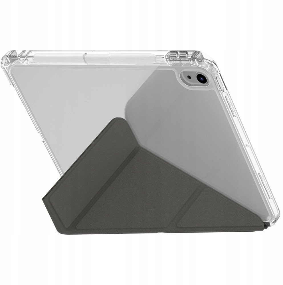Kapak mbrojtës Skinarma Zeta për iPad 11" A16 2025 dhe iPad 10.9" 10 Gen 2022, mbështetje me palosje, hapësirë për Apple Pencil, gri
