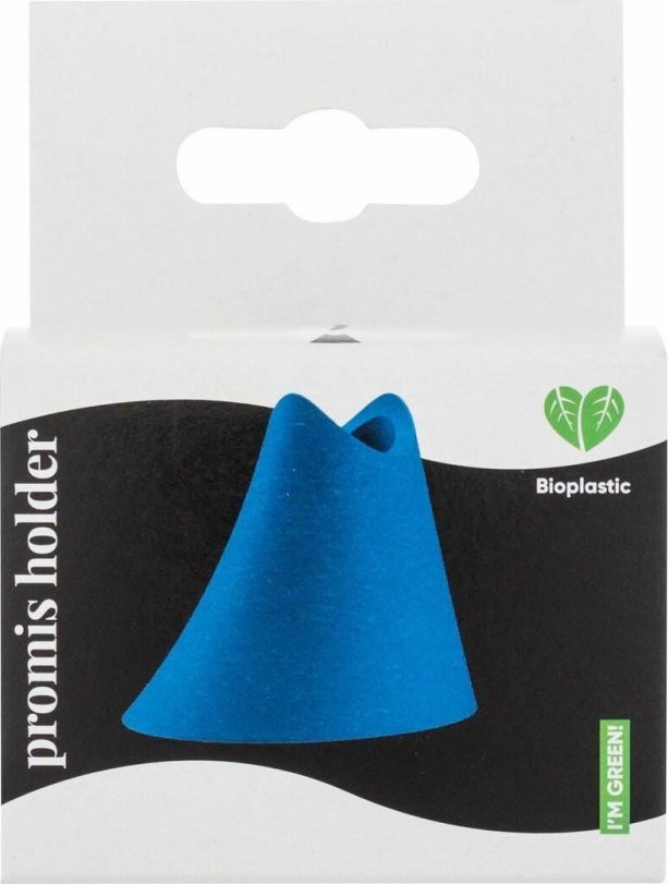 Mbajtëse furçe dhëmbësh Promis Support, bioplastikë, një furçë, blu
