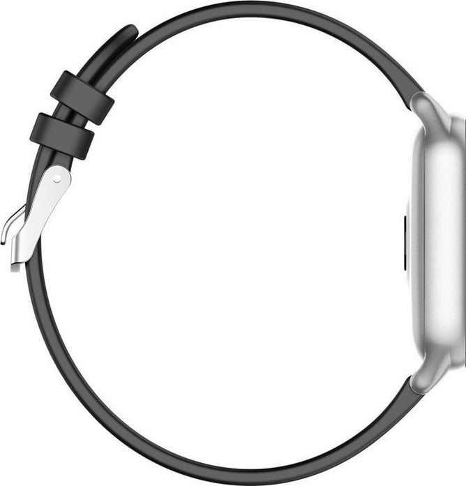 Smartwatch G. Rossi SW009-5, ekran TFT HD, IP67, argjendtë e zezë