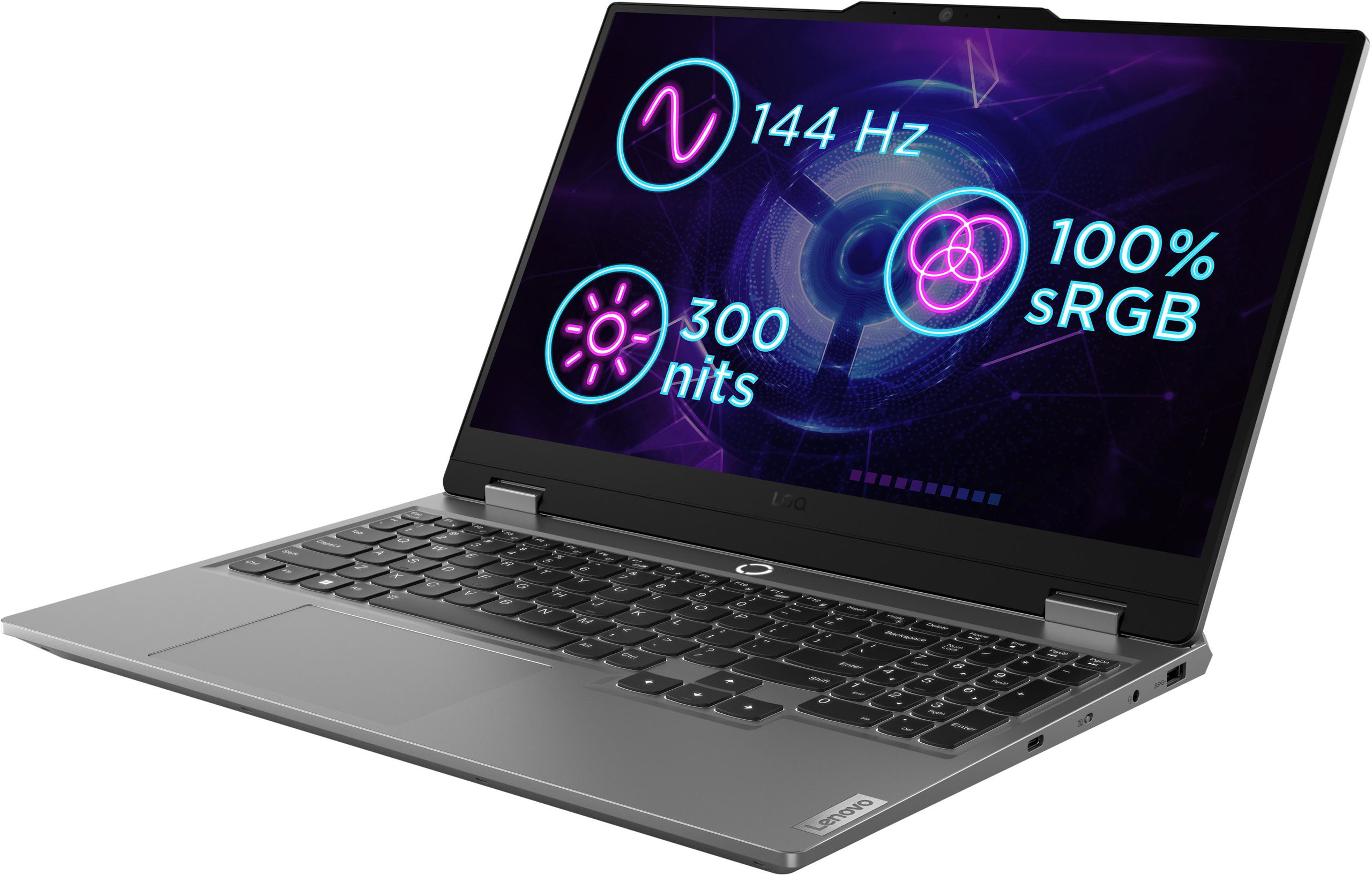 Laptop Lenovo LOQ 15IRX9, 15.6", Intel Core i7, 16GB RAM, 1TB SSD, NVIDIA GeForce RTX 4060 8GB GDDR6, i hirtë