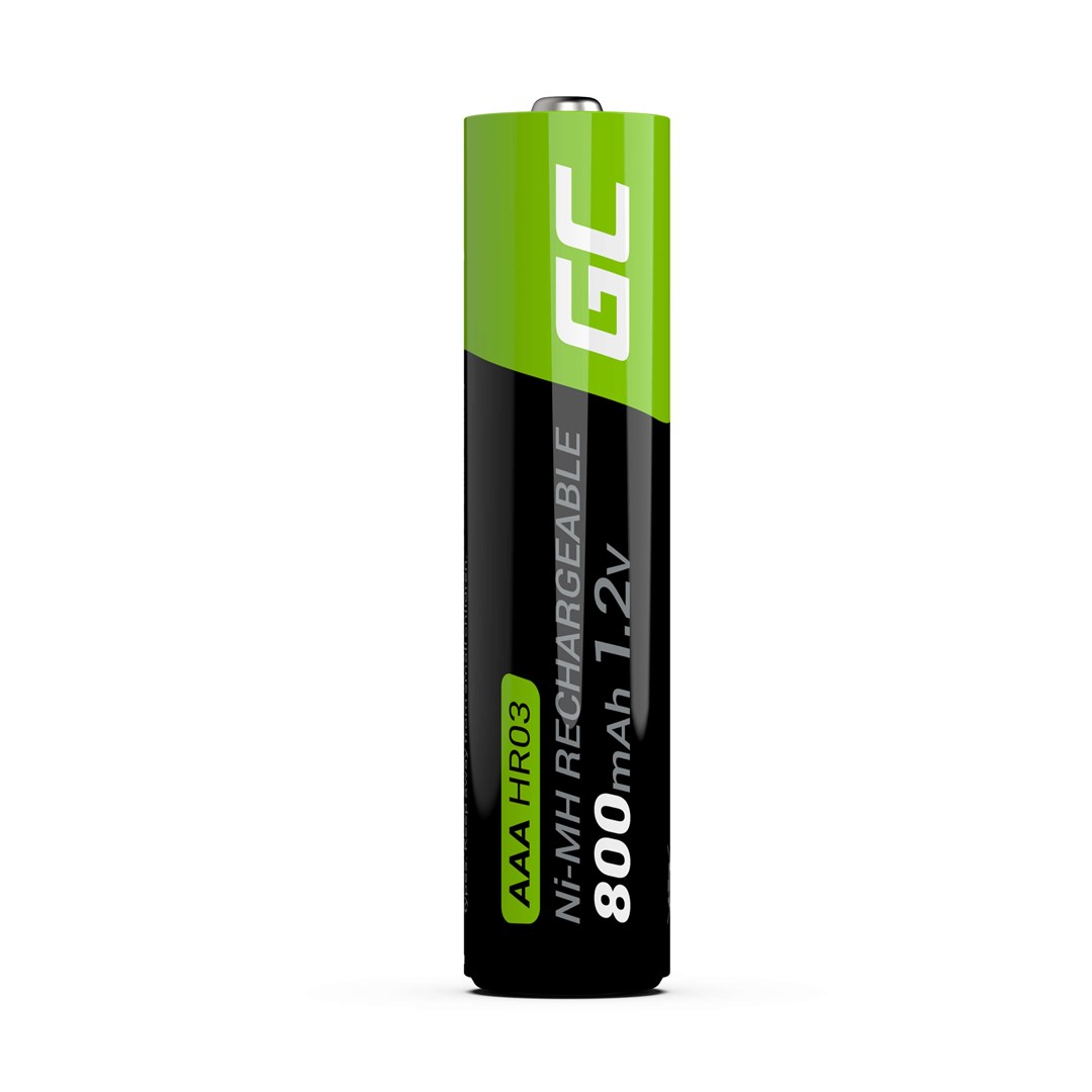 Bateri të rikarikueshme Green Cell AAA R03, 800mAh, Ni MH, paketë 4 copë
