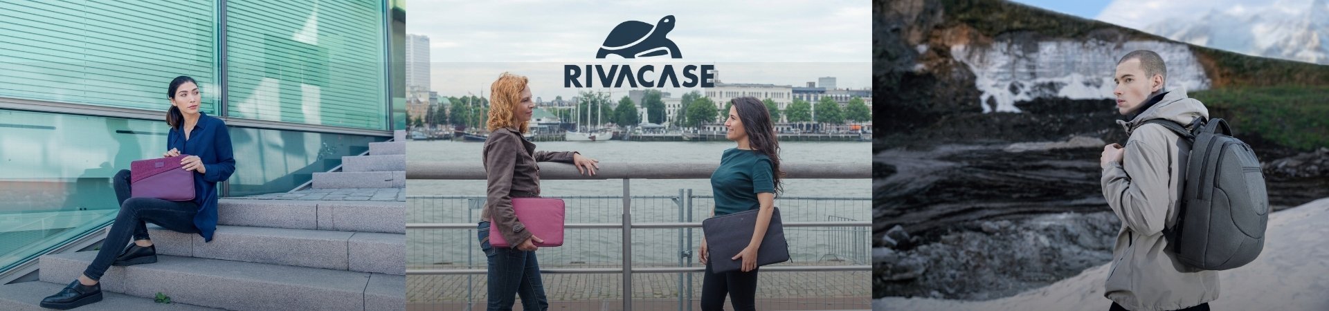 Çantë laptopi Rivacase 7521, 14", poliestër i ricikluar, e zezë