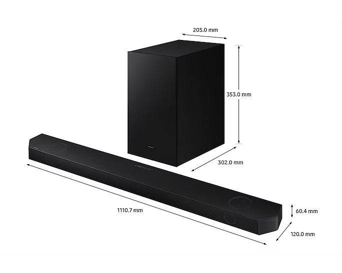 Soundbar-Subwoofer Samsung HW-Q700B/EN, 320W 3.1.2CH, bluetooth wireless