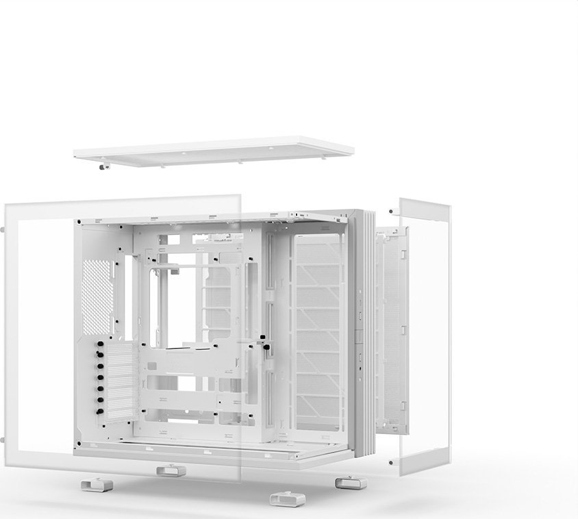Kuti kompjuteri be quiet Light Base 600 DX, MIDI Tower, ATX, me xham, e bardhë