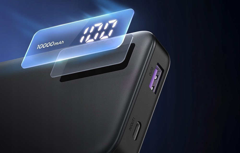Power bank UGREEN 25742, 10000mAh, karikim i shpejtë dy drejtimsh, i zi