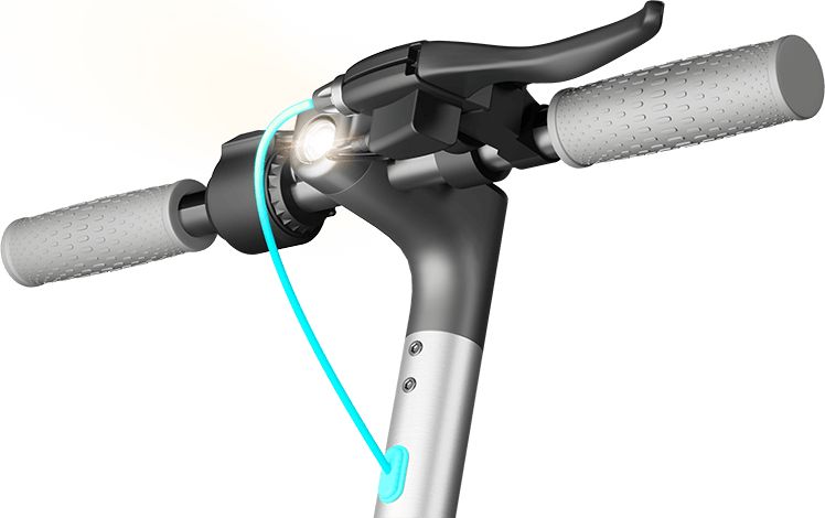 Trotinet elektrik Motus Scooty 10 Lite 2022, motor 350W, rrota 10", gri e zezë