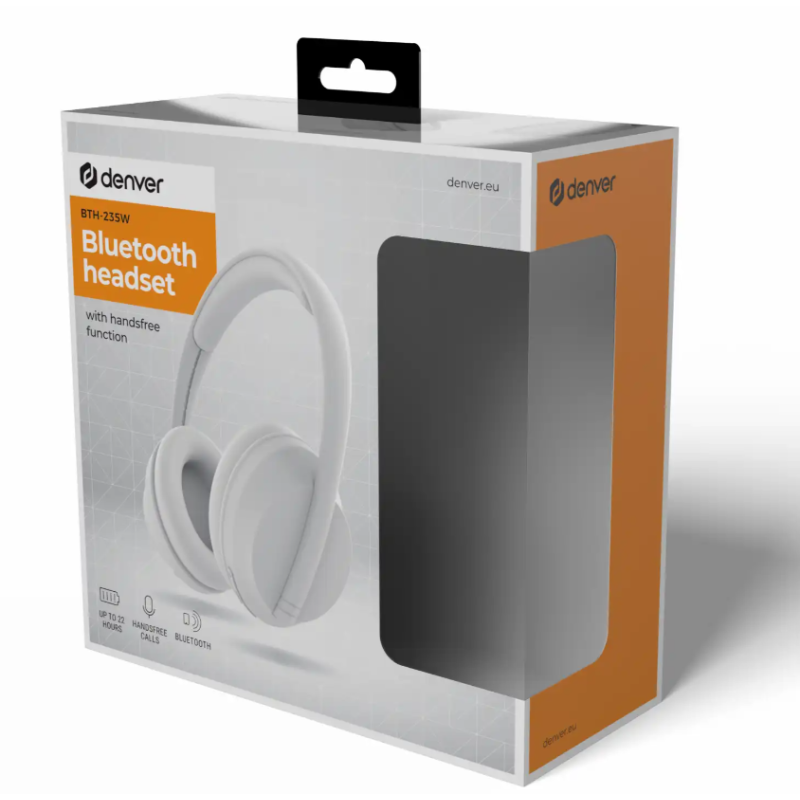 Denver WhiteWave BT Headphones BTH-235W