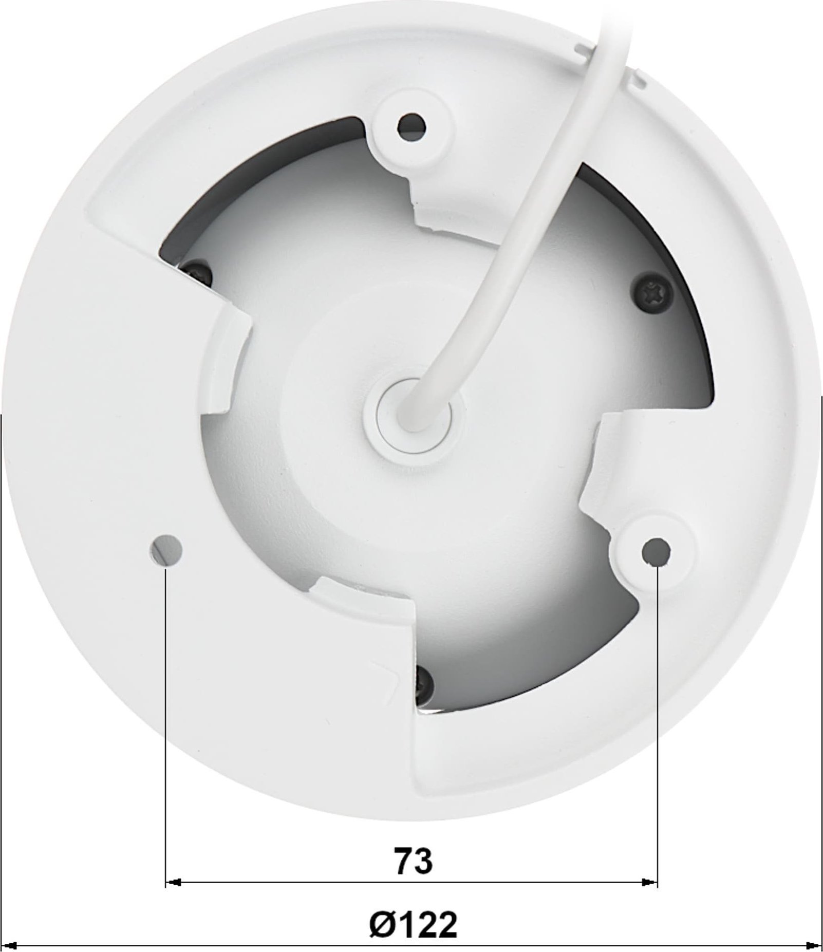 IP камера Dahua IPC HDW2449T ZS IL 27135, 4 Mpx, леќа 2.7 mm, бела
