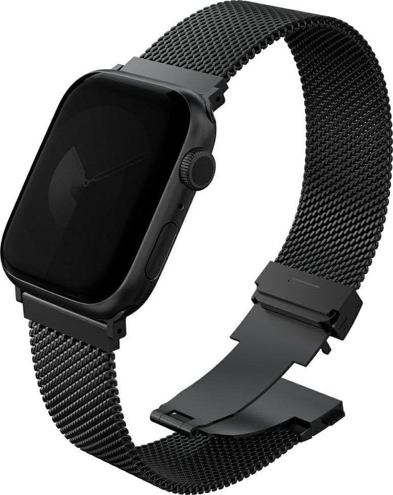 Rrip dore UNIQ Dante Pro për Apple Watch 42/41/40mm, çelik inox, i zi