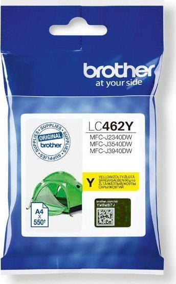 Kasetë boje Brother LC-462Y, e verdhë, origjinale