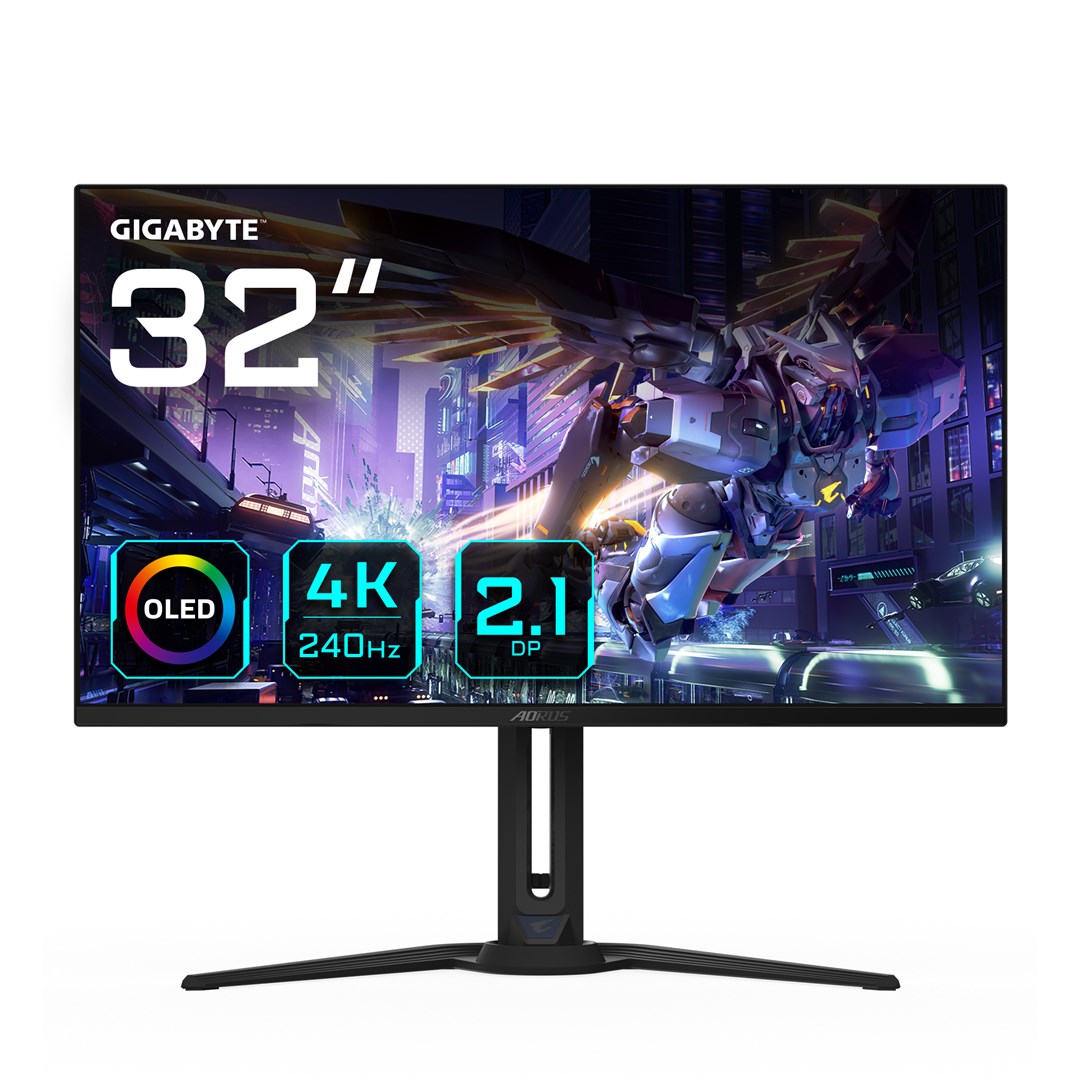 Monitor GIGABYTE AORUS FO32U2P, 32" 4K OLED, 240 Hz, i zi