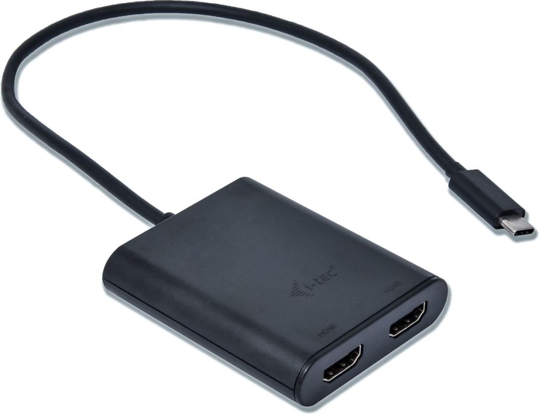 Përshtatës I-TEC, USB-C - 2x HDMI, i zi