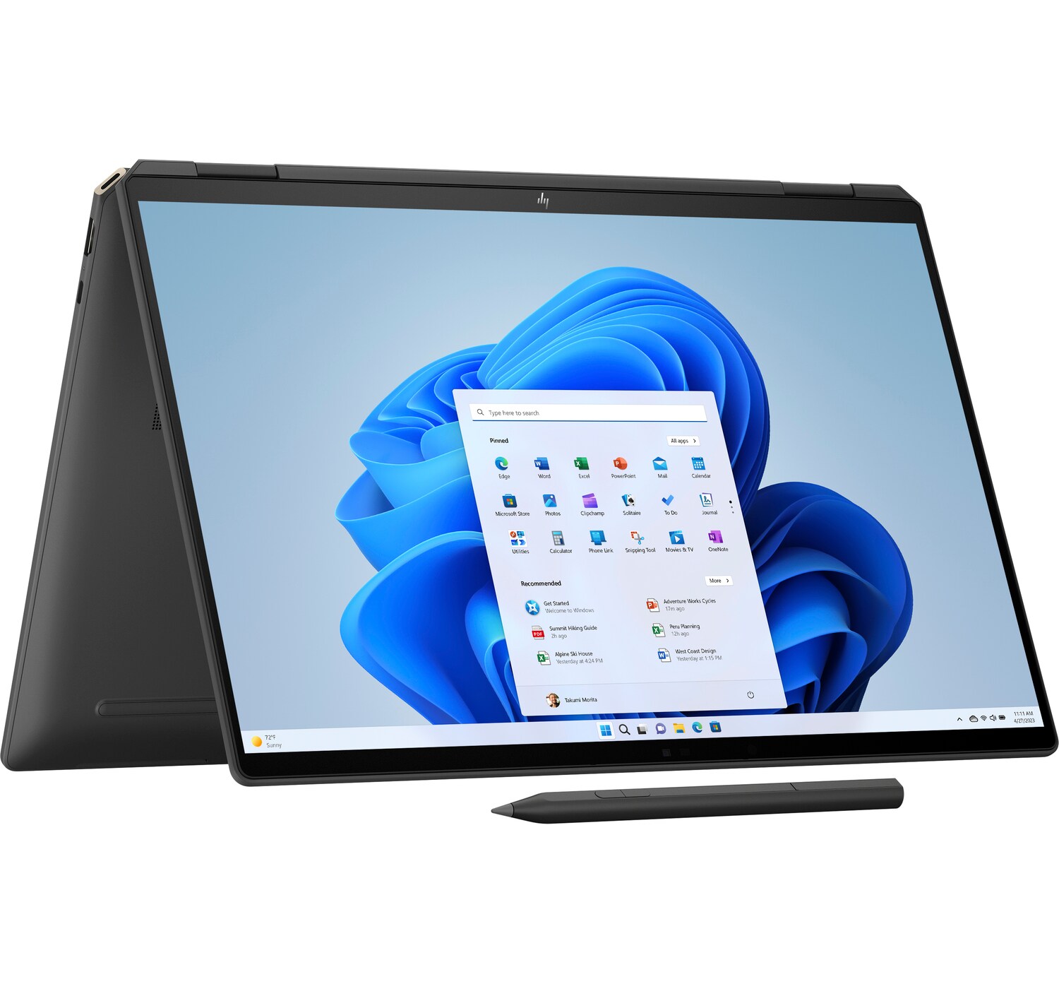 Notebook HP Spectre x360 16, Intel Core Ultra 7, 32GB RAM, gri