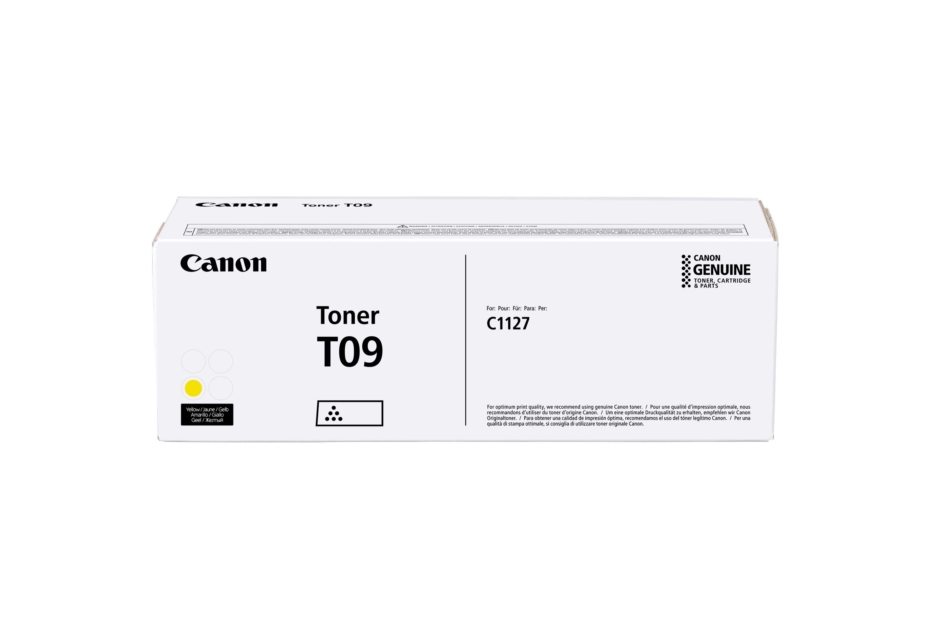 Toner Canon T09, i verdhë
