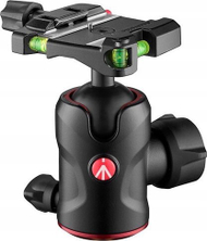 Kokë tripodi Manfrotto 496 Center Ball Head, Top Lock Plate, e zezë