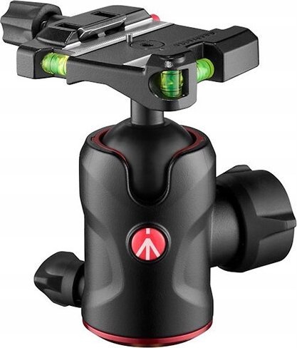 Kokë tripodi Manfrotto 496 Center Ball Head, Top Lock Plate, e zezë