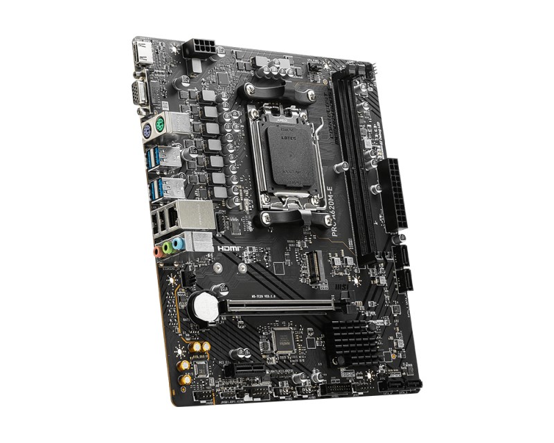 Pllakë amë MSI PRO A620M-E, mATX, AM5, e zezë
