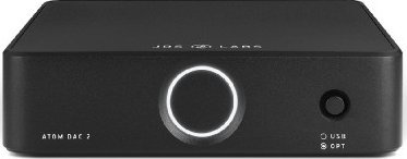DAC USB JDS Labs Atom DAC 2, оптички TOSLINK, засилувач за слушалки, црн