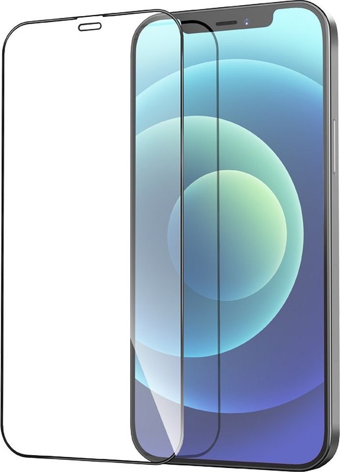 Set xhama mbrojtës Hoco për iPhone 12 12 Pro, 25 copë, Tempered Glass HD, transparant