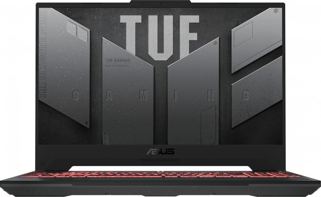 Laptop ASUS TUF Gaming A15, 15.6", AMD Ryzen 7 7735HS, 16 GB RAM, 1 TB SSD, NVIDIA GeForce RTX 4060, i zi dhe i hirtë