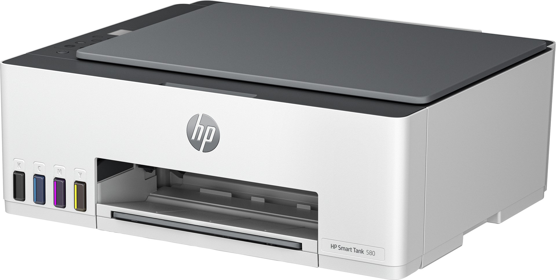 Printer multifunksional HP Smart Tank 580, Inkjet termal, i hirtë