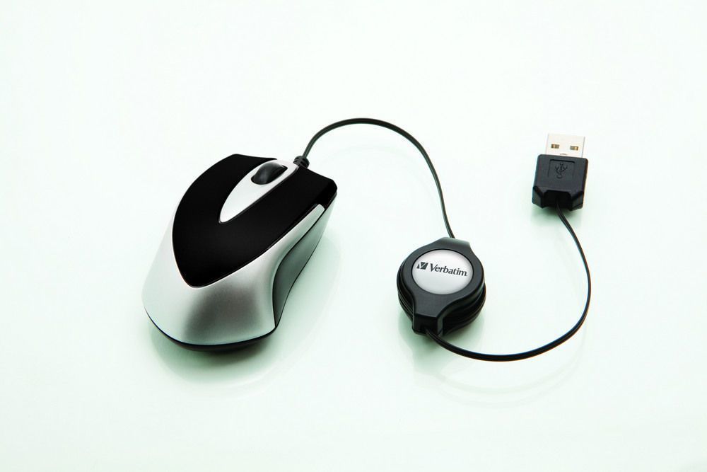 Maus Verbatim GO, me kabllo, USB, i zi