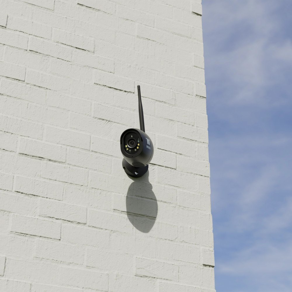 Kamerë e jashtme Tesla Smart 2K, e zezë