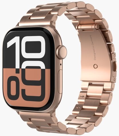 Rrip ore Vonmählen Link Bracelet 2 për Apple Watch 44/45/46, çelik inox 316L, rosgold, rozë