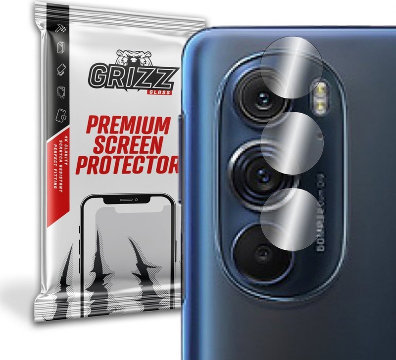 Xham hibrid për kamerë GrizzGlass Moto Edge X30, set 2 copë, transparent