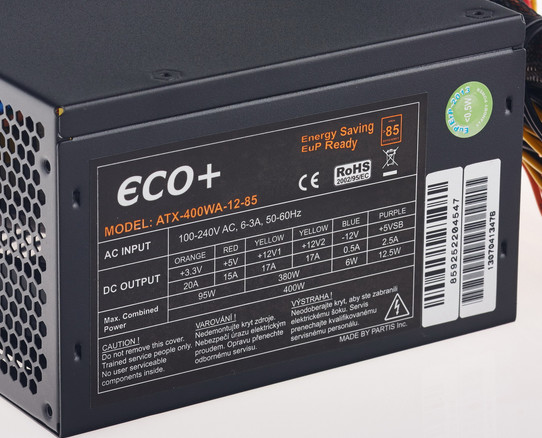 [OUTLET] Burim i energjisë Eurocase + ECO 85, 400W