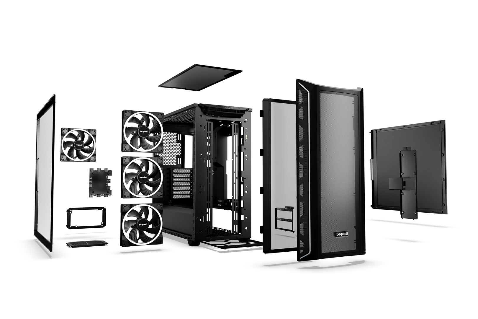 Kasa PC be quiet Shadow Base 800 FX BGW63, E ATX, ARGB, e zezë