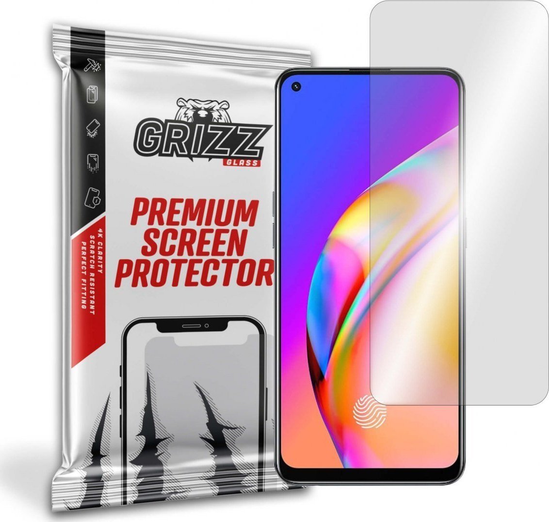 Xham mbrojtës hibrid GrizzGlass për Oppo F19 Pro+ 5G, rezistent ndaj gërvishtjeve, transparencë e lartë