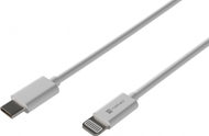 Kabllo USB Natec NKA-2151, USB-C në Lightning, 2 m, e bardhë