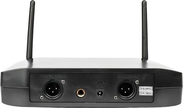 Set mikrofonësh wireless DNA KVM 2, 2 mikrofona dinamikë, UHF, i zi