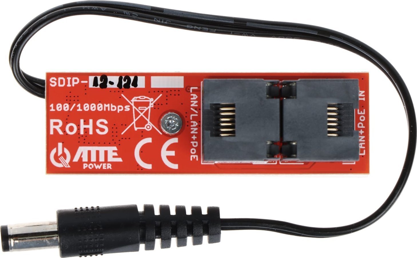 Adapter PoE Atte SDIP-12-121, konvertues DC/DC, dalje 12V