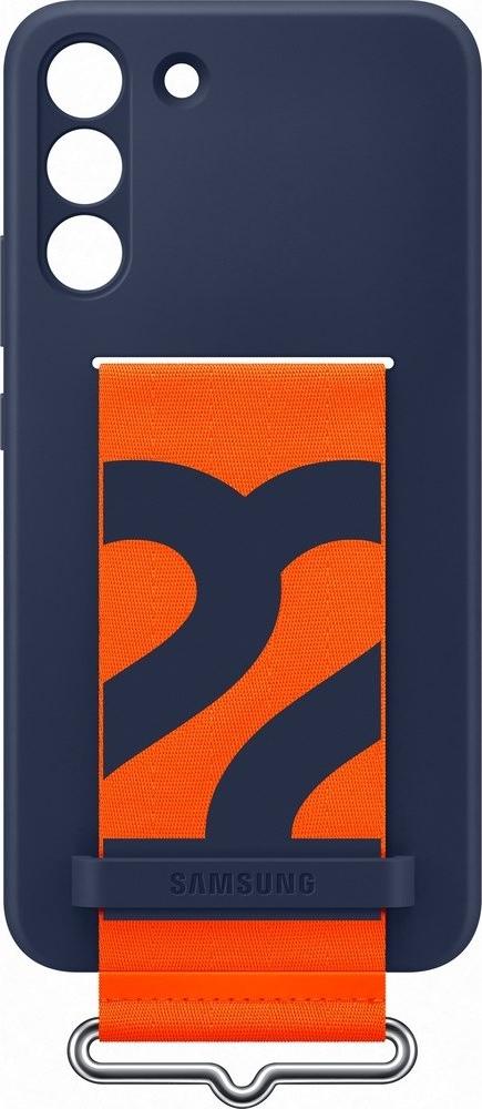 Mbulesë silikoni Samsung EF-GS906, me rrip, për Galaxy S22 Plus, blu navy